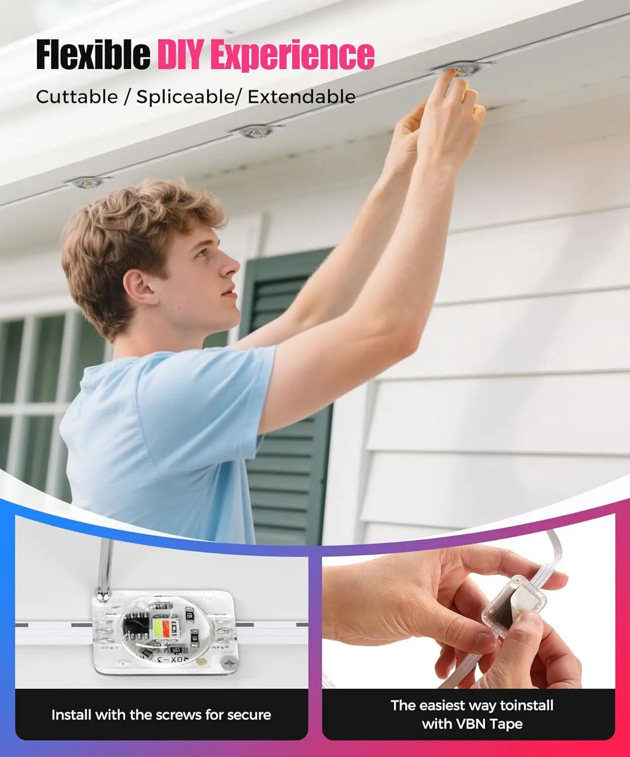 RGBIC Permanent Outdoor LED Lights IP65