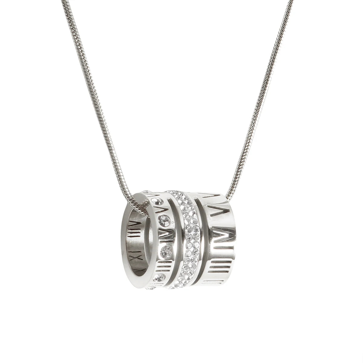 Stainless Steel Envelope Pendant Necklace