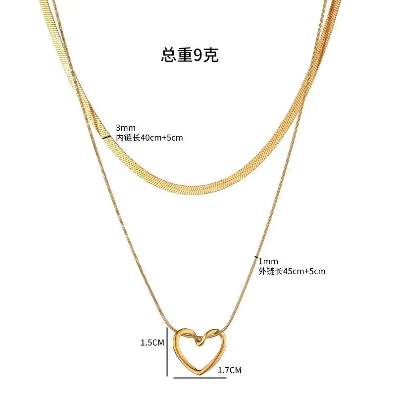 Stainless Steel Envelope Pendant Necklace