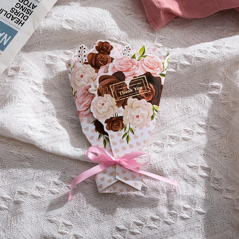 Creative Carnation Thank You Flower Greeting Card