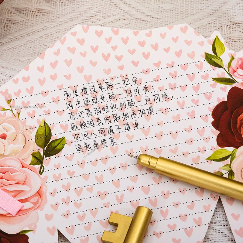 Creative Carnation Thank You Flower Greeting Card